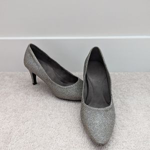 Aerosoles Exquisite Champagne Fabric 7.5 Women's Heels